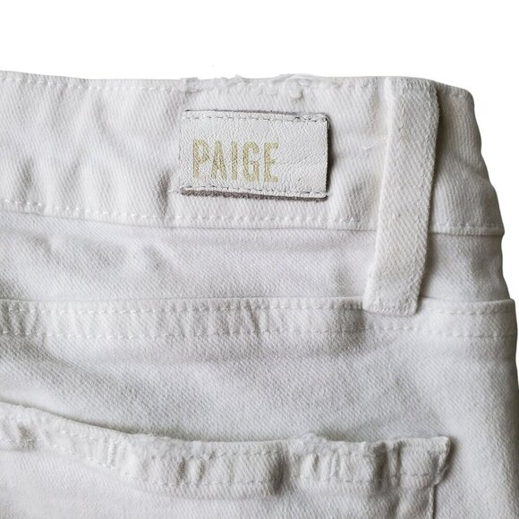 PAIGE Verdugo Ankle Skinny Jean Raw Hems Distressing Size 27 - Picture 8 of 16